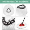 [10 Pack]Mop Heads Replacements, Spin Mop Replacement Head Deep Cleaning Machine Washable and Easy-to-Replace,Spin Mop Refill Replacement Head 100% Microfiber,Mop Head for O-Ceda EasyWrin(White) view 3