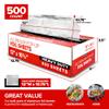 12' Ultra Heavy Duty Pop Up Deli Aluminum Foil, 500 Pre-Cut Sheets, Ideal for Restaurant, Food, Burrito, Hot Dog or Sandwich view 2