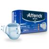 Attends Youth Incontinence Disposable Briefs, Youth/Small, 20"-34" Waist with Tab Closure, Heavy Absorbency with Super Absorbent Core and Breathable Side Panels, 96ct Case view 1