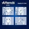 Attends Youth Incontinence Disposable Briefs, Youth/Small, 20"-34" Waist with Tab Closure, Heavy Absorbency with Super Absorbent Core and Breathable Side Panels, 96ct Case view 2