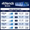 Attends Youth Incontinence Disposable Briefs, Youth/Small, 20"-34" Waist with Tab Closure, Heavy Absorbency with Super Absorbent Core and Breathable Side Panels, 96ct Case view 3