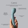 Bloomi Caress Massager - Silicone Device Massager Wand - Clit Stimulation & Clitoris - Waterproof - Female Wellness Deep Vibrations - 6L view 2