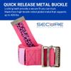 Secure Safety Solutions Gait Belt for Seniors 60, Pink Leopard - Quick Release Metal Buckle - Transfer Walking Gate Lift Assist Elderly PT Physical Therapy view 3