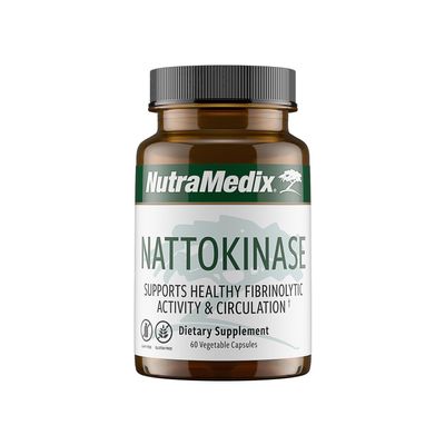 NutraMedix Nattokinase Supplement - Nattokinase 2000 FU per Serving - Formulated for to Support Heart Health and Healthy Circulation - Gluten + Dairy-Free (60 Capsules)