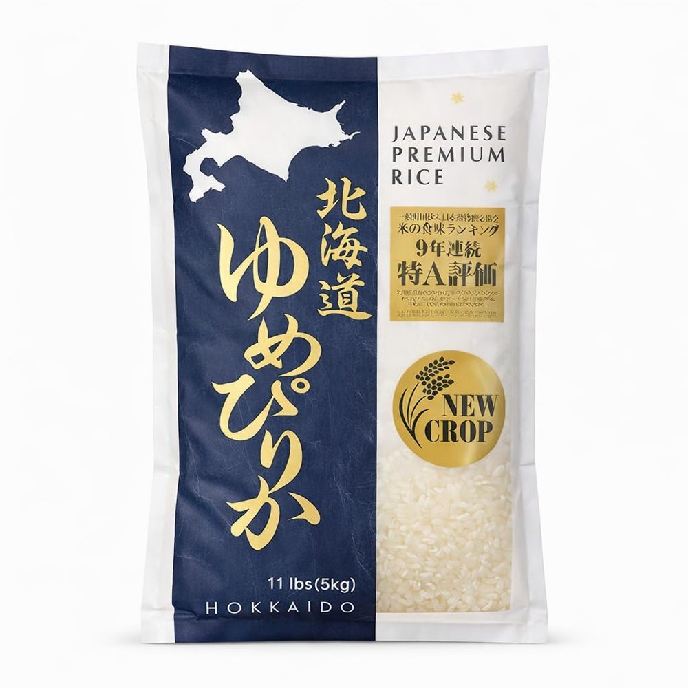 [11 Pound] Hokkaido Yumepirika Extra Premium Japanese Rice  Luxurious Short Grain with Unmatched Stickiness & Flavor  Perfect for Sushi, Onigiri & Gourmet Dishes 
