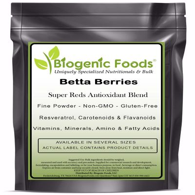 Biogenic Foods Betta Berries Antioxidant Blend - Super Red's Antioxidant Powder Blend