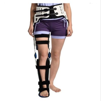 VimrOd Adjustable Leg Stabilizer Hip Knee Ankle Foot Orthosis Leg Fracture Lower Limb Paralysis Hip Abduction Orthosis After Hip Walking Fixed (Left)