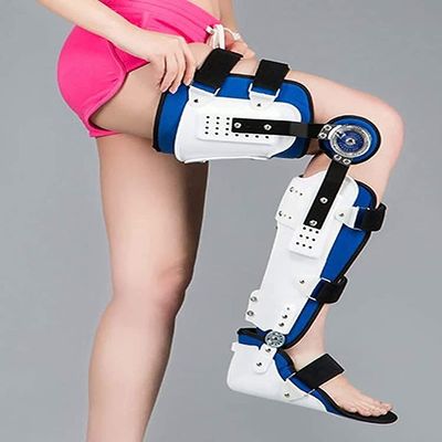 VimrOd Adjustable Knee Ankle Foot Orthosis Hinged Knee And Foot Fixed Brace Postoperative Knee Ankle Foot Stabilizer Corrector (Right)