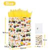 16.5 Extra Large Vehicle-themed Gift Bags Set with Greeting Card and Tissue Paper (Yellow Car Design) for boys, Kids Birthday Party, Baby boy, Baby Shower, Newborn, New Moms or Parents - view 2