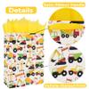 16.5 Extra Large Vehicle-themed Gift Bags Set with Greeting Card and Tissue Paper (Yellow Car Design) for boys, Kids Birthday Party, Baby boy, Baby Shower, Newborn, New Moms or Parents - view 4