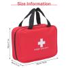 10.2x7.1x3.1 in First Aid Bag Oxford Emergency Bag Portable Zipper Medical Bag First Responder Storage Bag for Outdoor Hiking Travel Empty Travel Medication Pouch Big Medical Supplies Organizer Bag view 2