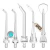 COSLUS Original Water Flosser Replacement Tips: Replacement Heads Compatible with COSLUS, Aquasonic, Nicwell, Oralfree, WELLFINE, Hangsun, Tovendor Water Dental Pick, Flosser Accessory, 5 Mix Jet Tips view 1