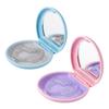 2 Pack Retainer Case with Mirror, Slim Pink Retainer Case, Convenient Orthodontic Case for Teenage/Adult, Fit for Invisalign/Mouth Guard/Night Guard/Denture, Easy Store with Remover Tool, Chew, Brush view 1