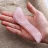 Healeved 3pcs Spa Acupuncture Therapy Tool Handmade Natural Quartz Facial Massager Gua Sha Scrapper view 4