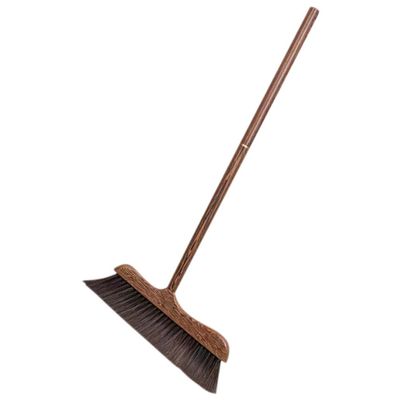 Operitacx Outdoor Wooden Broom Ergonomic Handle for Courtyard and Indoor Cleaning Soft Bristle Design for Dust and Hair Removal Cleaning Tool