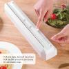 HERCHR Refillable Plastic Wrap Dispenser, Reusable Plastic Wrap Dispenser with Cutter Cling Wrap Dispenser with Cutter Cling Wrap Film Cutter for Tin Foil(Small) view 2