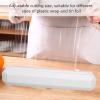 HERCHR Refillable Plastic Wrap Dispenser, Reusable Plastic Wrap Dispenser with Cutter Cling Wrap Dispenser with Cutter Cling Wrap Film Cutter for Tin Foil(Medium) view 3