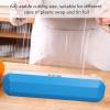 HERCHR Refillable Plastic Wrap Dispenser, Reusable Plastic Wrap Dispenser with Cutter Cling Wrap Dispenser with Cutter Cling Wrap Film Cutter for Tin Foil(Large) view 2