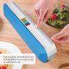 HERCHR Refillable Plastic Wrap Dispenser, Reusable Plastic Wrap Dispenser with Cutter Cling Wrap Dispenser with Cutter Cling Wrap Film Cutter for Tin Foil(Large) view 3