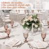 100 Pcs Wedding Napkins Mr & Mrs Dinner Napkins for Reception Disposable Decorative Towels for Wedding Shower Banquet Rehearsal Dinner Decor (Rose Gold) view 2