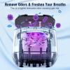 Skysipin Ultrasonic Retainer Cleaner Machine U-V, 45KHz 2 Modes Quiet, Denture Aligner Cleaner Mouth Guard Dental Cleaning Ultrasonic for All Dental Appliances, Jewelry 6.8oz Black view 3