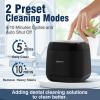Skysipin Ultrasonic Retainer Cleaner Machine U-V, 45KHz 2 Modes Quiet, Denture Aligner Cleaner Mouth Guard Dental Cleaning Ultrasonic for All Dental Appliances, Jewelry 6.8oz Black view 4