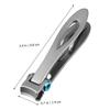 Housoutil 3pcs Stainless Steel Nail Clippers Kit Oversized Nail Clippers Hand Tool for Men Women Set view 3