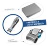 Housoutil 3pcs Stainless Steel Nail Clippers Kit Oversized Nail Clippers Hand Tool for Men Women Set view 4