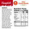 Campbells Spicy Chicken Noodle Soup, 15.4 oz Microwavable Bowl (8 Pack) view 2