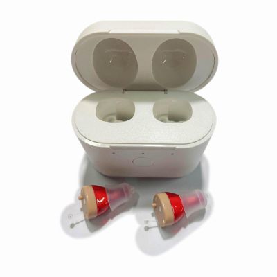 Elonvoc Rechargeable Hearing Aids (Red)