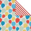 American Greetings 175 sq. ft. Reversible Wrapping Paper for Birthdays and All Occasions, Birthday Balloons (1 Roll, 30 in x 70 ft.) view 2