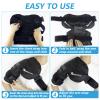 RelaxCoo XL Shoulder Ice Pack Rotator Cuff Cold Therapy, Reusable Gel Ice Wrap for Shoulder Injuries & Pain Relief, Bursitis, Tendonitis, Swelling, Recovery for Man and Women Black view 4