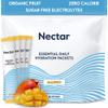 Nectar Hydration Packets - Electrolytes Powder Packets - Sugar Free & 0 Calorie - Organic Fruit Liquid Daily IV Hydrate Sticks for Dehydration Relief & Rapid Rehydration (Mango 18 Pack) view 1