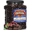 Dark Chocolate Covered Cranberries by Its Delish, 3 LBS Jumbo Container | Gourmet Dark Chocolate Cranberries, Healthy Snacks Chocolate Fruit | USA Made, Vegan, Kosher view 1