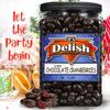 Dark Chocolate Covered Cranberries by Its Delish, 3 LBS Jumbo Container | Gourmet Dark Chocolate Cranberries, Healthy Snacks Chocolate Fruit | USA Made, Vegan, Kosher view 3