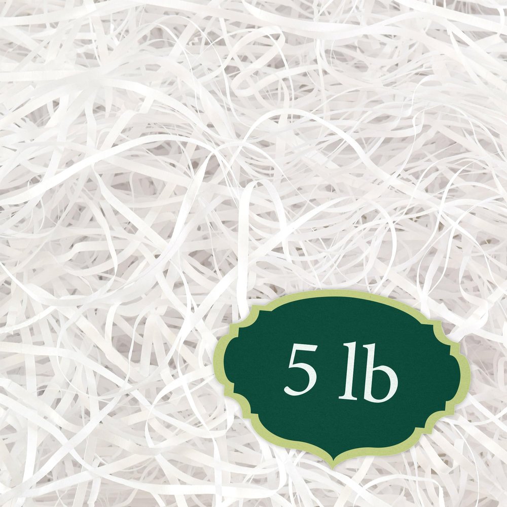 Arcadia Garden Products Paper Shred Filler - Straight Cut - 5 lb - White