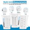 [100 Pack] NEW SIZE 12oz Graduated Mixing Cups - Durable PET, Clear Measurement Markings in oz, mL and cups - For Resin, Paint, Mixing and Crafts view 2