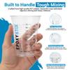 [100 Pack] NEW SIZE 12oz Graduated Mixing Cups - Durable PET, Clear Measurement Markings in oz, mL and cups - For Resin, Paint, Mixing and Crafts view 3