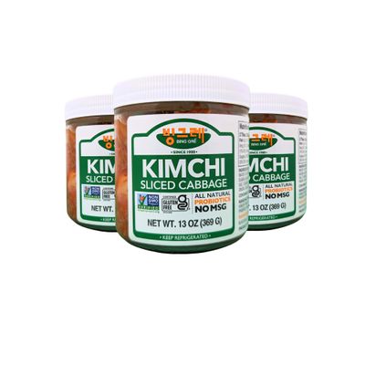BINGGRE NAPA CABBAGE KIMCHI 13OZ FRESH KOREAN KIMCHEE IN KIM CHI kimichi MOTHER MILD CHEE TEMPEH DAIKON PICKLES WHITE RADISH TWINS JONGGA RAMEN ORGANIC VEGAN NAPPA LAWS MAMA