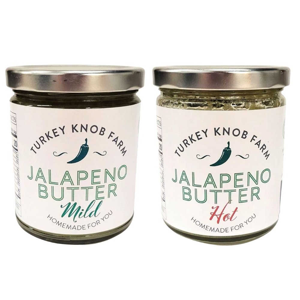 Jalapeno Butter - Turkey Knob Farm, 9oz (Variety Pack - 1 Hot, 1 Mild)