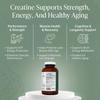 PRISTINE'S Creatine Monohydrate Capsules for Women & Men - NSF Certified 75 Day Supply 3G Muscle Growth Support Supplement - Cognitive & Athletic Performance Support - Enhanced Recovery view 3