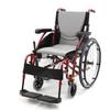 212 Main S-Ergo 115 16 inch Seat Ultra Lightweight Ergonomic Wheelchair with Swing Away Footrest in Silver view 1