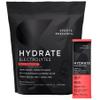 Sports Research Hydrate Electrolytes Powder Packets - Sugar-Free & Naturally Flavored with Vitamins, Minerals, and Coconut Water - Supports Hydration - 16 Packets - Cherry Pomegranate view 1