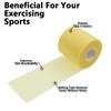 Pre Wrap Tape,TTZEZE Athletic Foam Underwrap,Soft Prewrap Headbands,Smooth Sports Wrap Roll,Pre Wrap Bandage Sport Tape for Ankles Wrists Hands Elbows 2.76 Inch x 30 Yards Yellow 6-Rolls view 4