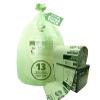 13 Gallon Compostable Trash Bags with Flat-Top, Thick 0.87 Mil, 49.21 Liter, 50 Bags, Tall Kitchen Food Scrap Waste Bag, ASTM D6400, US BPI and OK Compost Home Certified view 1