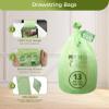 13 Gallon Compostable Trash Bags with Flat-Top, Thick 0.87 Mil, 49.21 Liter, 50 Bags, Tall Kitchen Food Scrap Waste Bag, ASTM D6400, US BPI and OK Compost Home Certified view 3