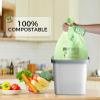 13 Gallon Compostable Trash Bags with Flat-Top, Thick 0.87 Mil, 49.21 Liter, 50 Bags, Tall Kitchen Food Scrap Waste Bag, ASTM D6400, US BPI and OK Compost Home Certified view 4