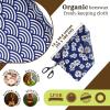 Moukeren 3 Rolls Reusable Beeswax Wrap 13'' x 40'' Food Wrap Beeswax Paper Food Wrappers Cotton Bread Sandwich Wrapper for Kitchen Storage Gifts, Vivid view 2