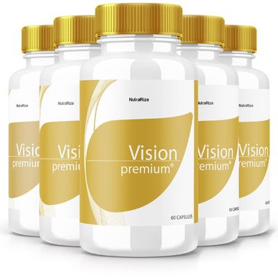 (5 Pack) Vision Premium, Premium Eye Support Supplement, Vision Premium to Improve Concentration and Focus, Vision Premium All-Natural Pills for Healthy Eyes, VisionPremium Reviews (300 Capsules)