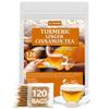 120 Premium Turmeric, Ginger, Cinnamon Blend Tea Bags, 100% Natural & No Additives & Caffeine Free. view 1